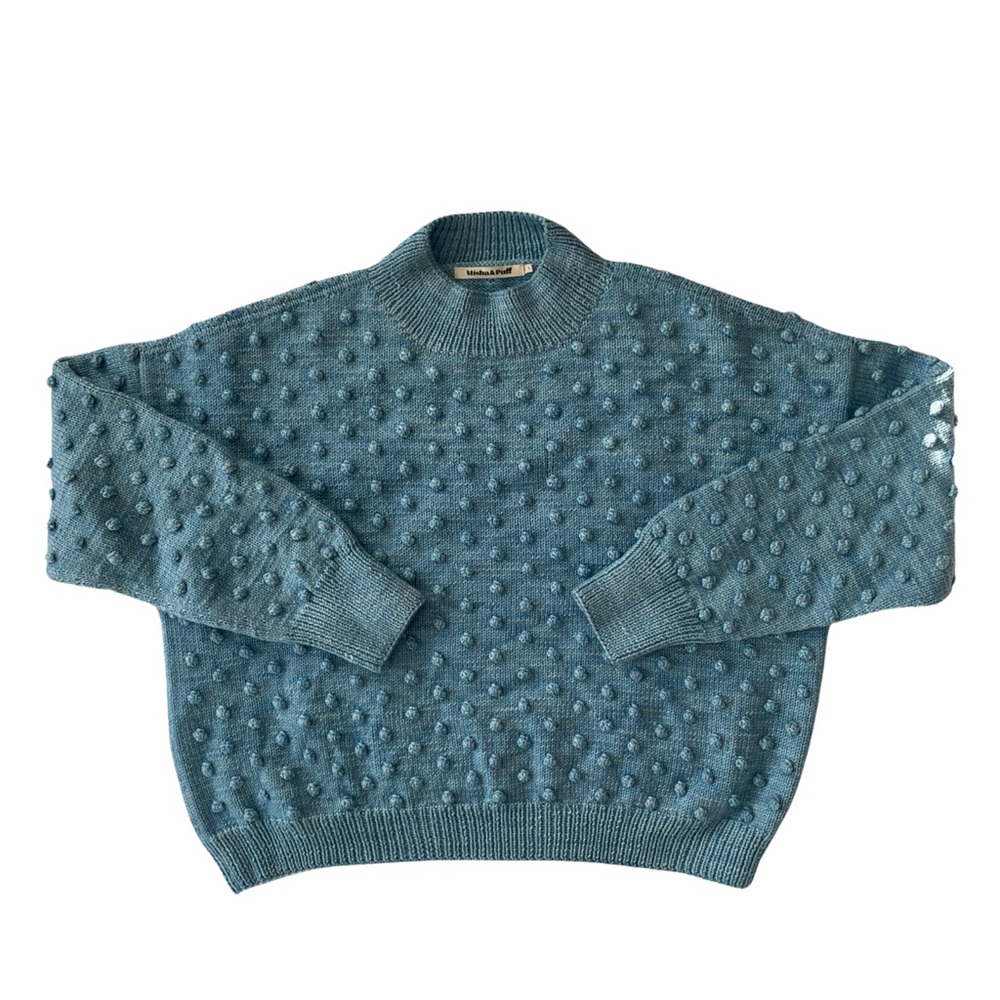 MISHA & PUFF BLUE FADED DENIM POPCORN